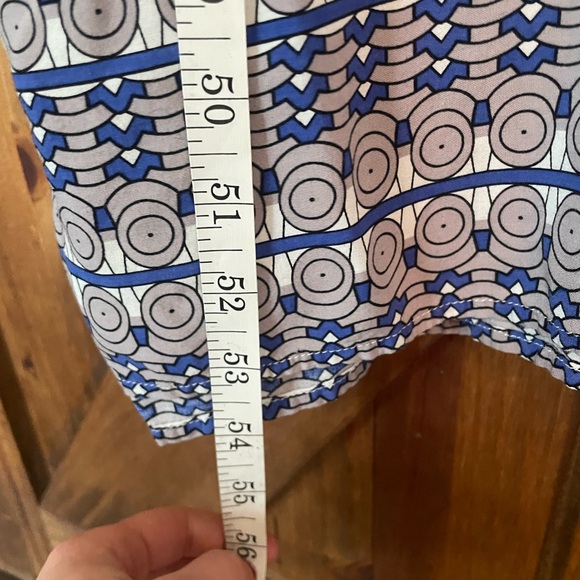 Cupshe Women’s Maxi Swim Cover Up Boho Print Bat Sleeve‎ Blue/White - Picture 6 of 8